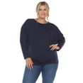 thumbnail image 1 of White Mark Women's Banded Dolman Top, 1 of 6