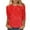 Red, variant on Women Shirts Casual Loose Crewneck Fashionable Long Sleeve T Shirts Gradient Sequins Blouse For Party Clothing,Camouflage