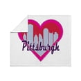 thumbnail image 3 of CafePress - Pittsburgh Skyline Heart Throw Blanket - Soft Fleece Throw Blanket, 50"x60" for All Ages, 3 of 4