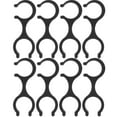 thumbnail image 4 of 8 piezas de esposas de alpinista con forma de clip y guía de manguera para bastón de senderismo (negro), 4 of 6