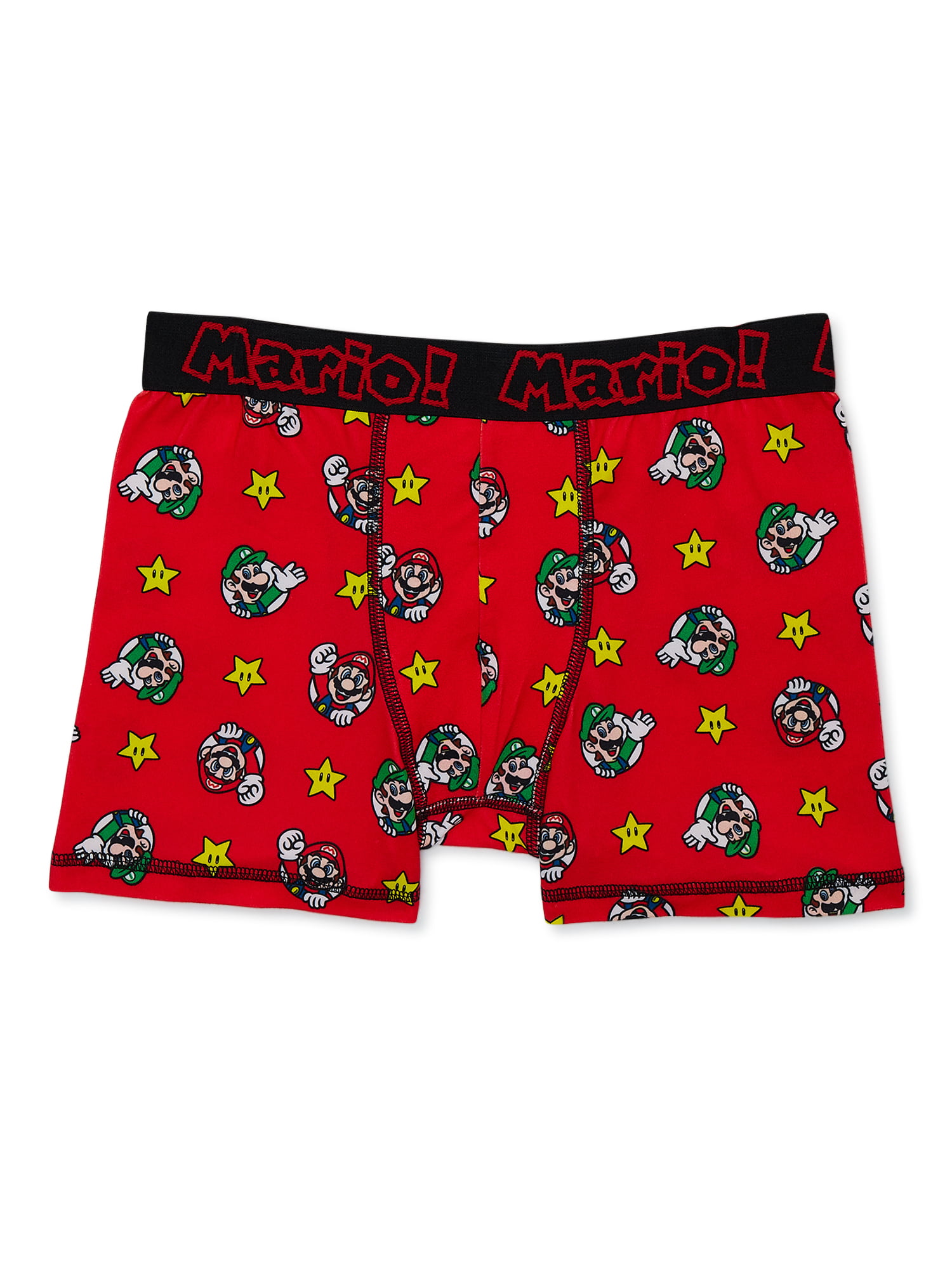 Mario Bros. Boys Boxer Brief Underwear, 4-Pack, Sizes 4-14