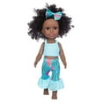 thumbnail image 1 of Light blue Black Baby Cute Curly 35Cm Vinyl Baby Toy, 1 of 2