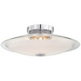 thumbnail image 4 of Possini Euro Design Modern Ceiling Light Semi Flush Mount Fixture 15" Wide Chrome 3-Light Clear Frosted Glass Disk for Bedroom Living Room Hallway, 4 of 6