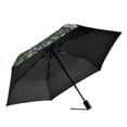 thumbnail image 2 of FORMRS Travel Umbrella Folding Auto Open Close Windproof Rain UV Protection, Orange Vibrant Flowers, 2 of 8