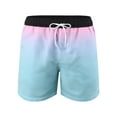 thumbnail image 6 of Reduce Price Hfyihgf Mens Swim Trunks with Compression Liner Swim Trunks Quick Dry Surfing Summer Beach Shorts Swimsuit Sports Shorts(Light Blue,XXL), 6 of 8