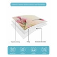 thumbnail image 5 of Quilts Full Size, Hummingbird Red Floral Soft Comforter Bedding Set for Bed, Rustic Botanical Green Ombre Lightweight Quilted Bedspread with Pillow Cover(2 Pieces) for All Season, 78x90 Inch, 5 of 6