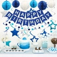 thumbnail image 4 of Hiija Happy Birthday Party Banners, Blue, 20cm, 4 of 6
