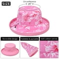 thumbnail image 2 of Tirrinia Bucket Hats for Women with Hawaii Flower Print | UPF 50+ Sun Protection Cap for Garden, Beach, Travel, 2 of 6