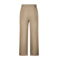 thumbnail image 5 of FRSASU Mens Linen Pants Yoga Beach Loose Fit Casual Summer Elastic Waist Drawstring Baggy Trousers with Pockets and Graphics Khaki, 5 of 5