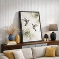thumbnail image 4 of Framed Canvas Print Hummingbird Wall Art Boho Decorative for Living Room Bedroom - 16"x24" BLACK, 4 of 8