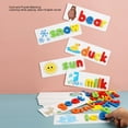 thumbnail image 4 of Alphabet Matching Game, Wooden Alphabet Puzzles Portable 26 Letters Safe Durable  For Education, 4 of 8