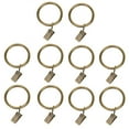 thumbnail image 2 of Mdesiwst 10Pcs Sturdy Metal Curtain Clip Rings Easy to Use Smooth Pull Space-Saving Load-bearing Curtain Rings, 2 of 8