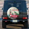 thumbnail image 3 of Kll Merry Christmas 1 Tire Cover,Universal Wheel Tire Cover For Trailer, Rv, Suv, Truck,Camper And Many Vehicle,(15 Inch), 3 of 7