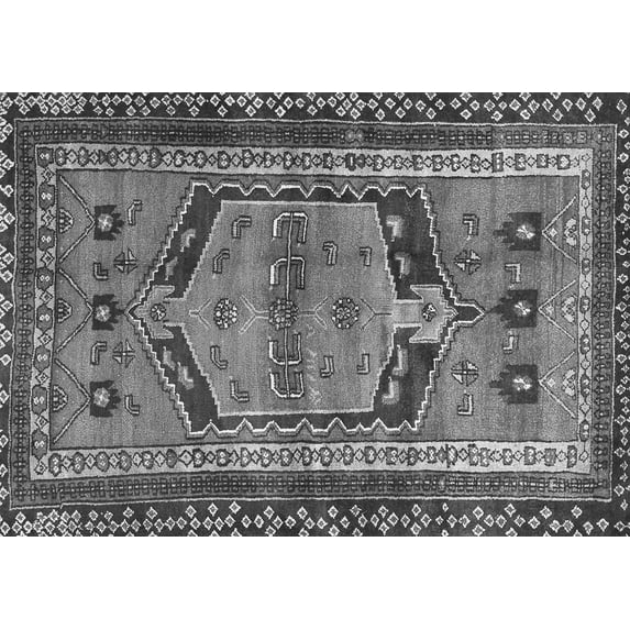 Ahgly Company Indoor Rectangle Persian Gray Traditional Area Rugs, 7' x 10'
