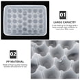 thumbnail image 3 of 34 Gridos Tenedor de bandeja de huevos Transparente Refrigerador Huevos Caja de almacenamiento con cubierta, 3 of 5