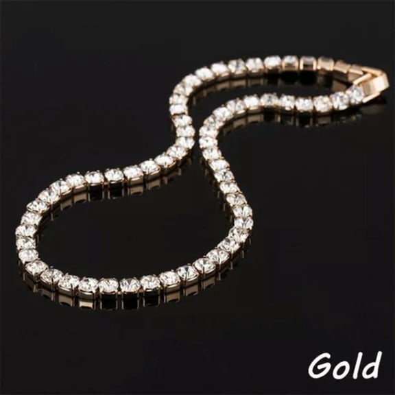 QQTDFG CZ Diamonds Bling Pendant Dazzling Cuban Chain Crystal Elegant Zircon Necklace-gold