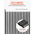 thumbnail image 2 of VEVOR Chain Link Fence Privacy Slats Double-Wall for 6' High Fence Bottom Lock Black, 2 of 9