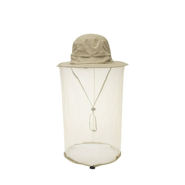 Mosquitera Sombrero Safari Sombrero Protección Solar Boonie Sombreros para Hombres con Solapa para el Cuello Pesca Senderismo Sombrero para Hombres/Mujeres
