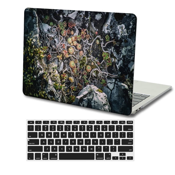 KSK KAISHEK Hard Shell Case Only Compatible MacBook Air 13.6 inchs 2022.0 A2681 m2 + Black Keyboard Cover, Flower 0631