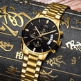 thumbnail image 2 of Ikayaa Montre Homme Quartz Acier Inoxydable Montre-Bracelet Décontractée d'Affaires, 2 of 2