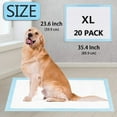 thumbnail image 2 of Dog and Puppy Training Pads, Potty Pads, Dog Pads Diapers Leak-Proof 6-Layer Pee Pads with Thicker Materials with Quick-Dry Surface for Potty Training, blue,XL (23.6 x 35.4 inch) Pee Pads, 2 of 8