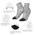 thumbnail image 3 of Goofa Silver Glitter Pattern Non Slip Socks with Grips for Elderly, Crew Socks Yoga Hospital Socks Cushioned Sole Gripper Socks for Men Women, 3 of 5