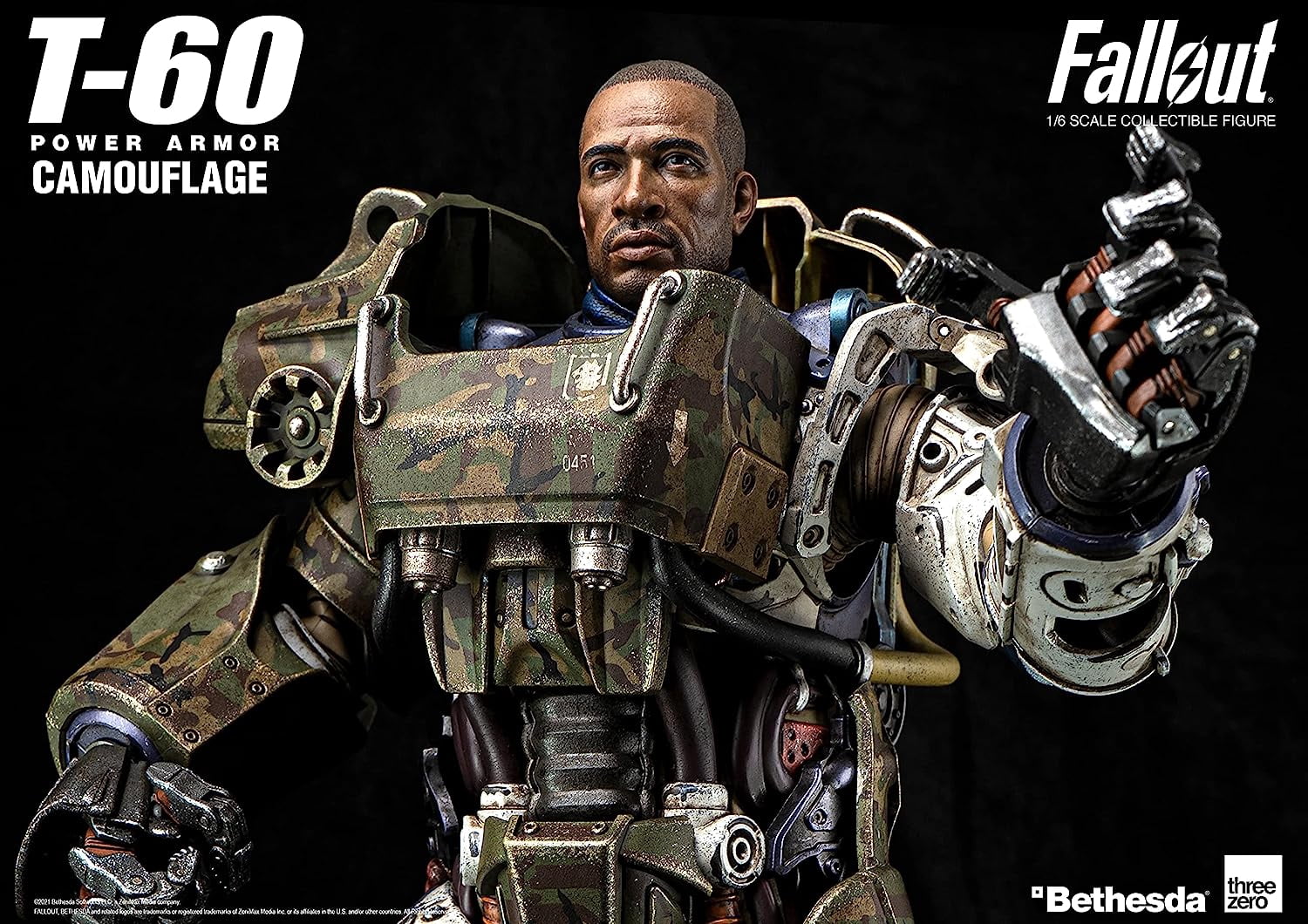 THREEZERO - Fallout T-60 Camouflage Power Armor 1/6 Scale Figure 