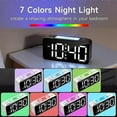 thumbnail image 4 of Super Loud Alarm Clock for Heavy Sleepers Adults Digital Clock with 7 Color Night Light, 4 of 5