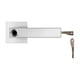 thumbnail image 1 of 30 grupos Cerradura de puerta con huella digital Perilla de puerta inteligente Cerraduras de puerta Tomshoo  Silver, 1 of 7