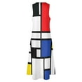 thumbnail image 4 of piet mondrian - Composition with Red Blue yellow black white Long Dress summer dresses wom party dresses wom clothes Dress, 4 of 6