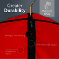 thumbnail image 6 of 60'' Breathable Red Cotton Poplin (Black Trim) Garment Bag - 1 Count - Basic LTD, 6 of 7