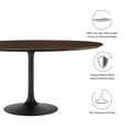 thumbnail image 4 of Lippa 60" Round Wood Grain Dining Table, 4 of 6