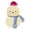 Blue, variant on Cute Mini Christmas Snowman LED Night Button Battery Powered Ideal for Bedroom Decoration