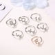 thumbnail image 2 of Anillo creativo de 26 letras con microdiamantes ajustable de Europa y Estados Unidos, anillo de joyería de la A a la Z en inglés, 2 of 6