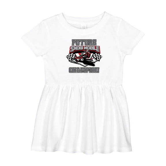 Inktastic Future Snowmobile Champion Girls Baby Dress