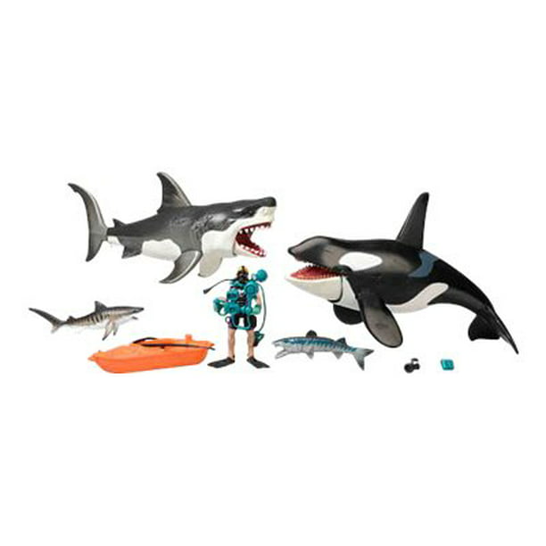 Animal Planet - Shark and whale playset 