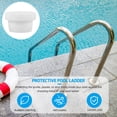 thumbnail image 4 of Swimming Pool Ladder Bumpers White Rubber 2Pack 2.3x2.3x1.5in, 4 of 9