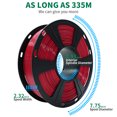 thumbnail image 5 of Geeetech PETG Red 3D Printer Filament 1.75mm, Dimensional Accuracy +/-0.03mm, 1kg (2.2lbs) , 1080 Feet (330m) Per Roll, Vacuum Packaging, Toughness Enhanced Fit Most 3D FDM Printer, 5 of 8