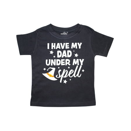 

Inktastic I Have My Dad Under My Spell with Cute Witch Hat Gift Toddler Boy or Toddler Girl T-Shirt
