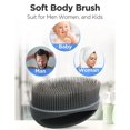 thumbnail image 4 of Ducha Corporal, Depurador Corporal De Silicona Suave De Mano Para Cepillar, Cepillo De Limpieza De Baño Exfoliante Suave Para Hombres Y Mujeres Eigraketly HA044727-02, 4 of 6