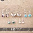 thumbnail image 2 of NOVICA Gemstone earrings, 'Gem Trends' (set of 5), 2 of 8