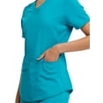 Scrubstar Women's Ultimate Stretch Twill Criss Cross VNeck Scrub Top