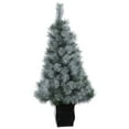 thumbnail image 5 of Nearly Natural 4' Snowy Pine Artificial Christmas Tree Prelit with LED Lights, Green, 5 of 9