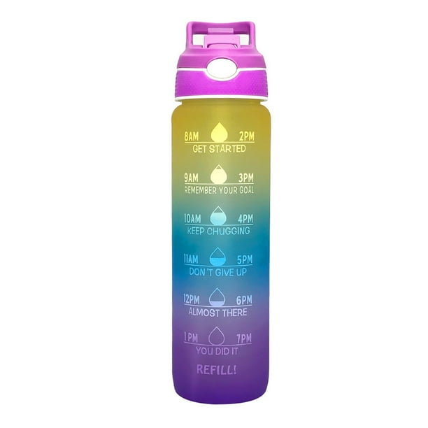 Xihbxyly Botella de Agua Deportiva, Diseño a Prueba de Fugas, Libre de Bpa, Gran Capacidad de 1000 Ml, Portátil y Práctica, Perfecta para Actividades Al Aire Libre, Senderismo, Camping, Viajes, Mater