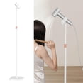 thumbnail image 1 of Soporte para secador de pelo Lazy, altura y ángulo ajustables, práctico soporte giratorio de 360 ​​grados, ideal para salón y hogar. Blanco, 1 of 10