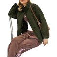 thumbnail image 5 of Women's Oversized Lightweight Down Coat Long Sleeve Zip Packable Short Puffer Jackets, 5 of 5
