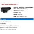 thumbnail image 2 of Front Left Seat Switch - Compatible with 2011 - 2014 Dodge Avenger 2012 2013, 2 of 2