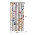 thumbnail image 5 of Pioneer Flower Floral Print Pattern Shower Curtain 36"x72" ,Bathroom Decorative Shower Curtains Set with 12 Hooks,Modern Waterproof Washable Shower Curtain, 5 of 6