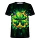 thumbnail image 3 of Ceisia Men's Slim Fit Short Sleeve T-Shirt St. Patrick's Day Themed Print Clover Spring Summer Shirt Gift, 3 of 5