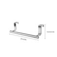 thumbnail image 2 of Towel Rack Over Door Towel Bar Hanging Holder Stainless Steel Bathroom Kitchen Cabinet Shelf Hanger, 2 of 8